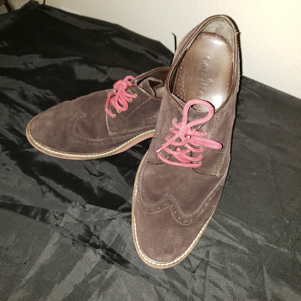 Men's 8.5 Cole Haan brown suede oxfords